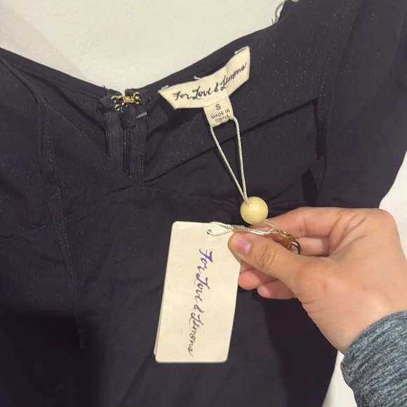 NEW • For Love & Lemons • 174267 Melanie Thong Bodysuit Black Small - Picture 4 of 4